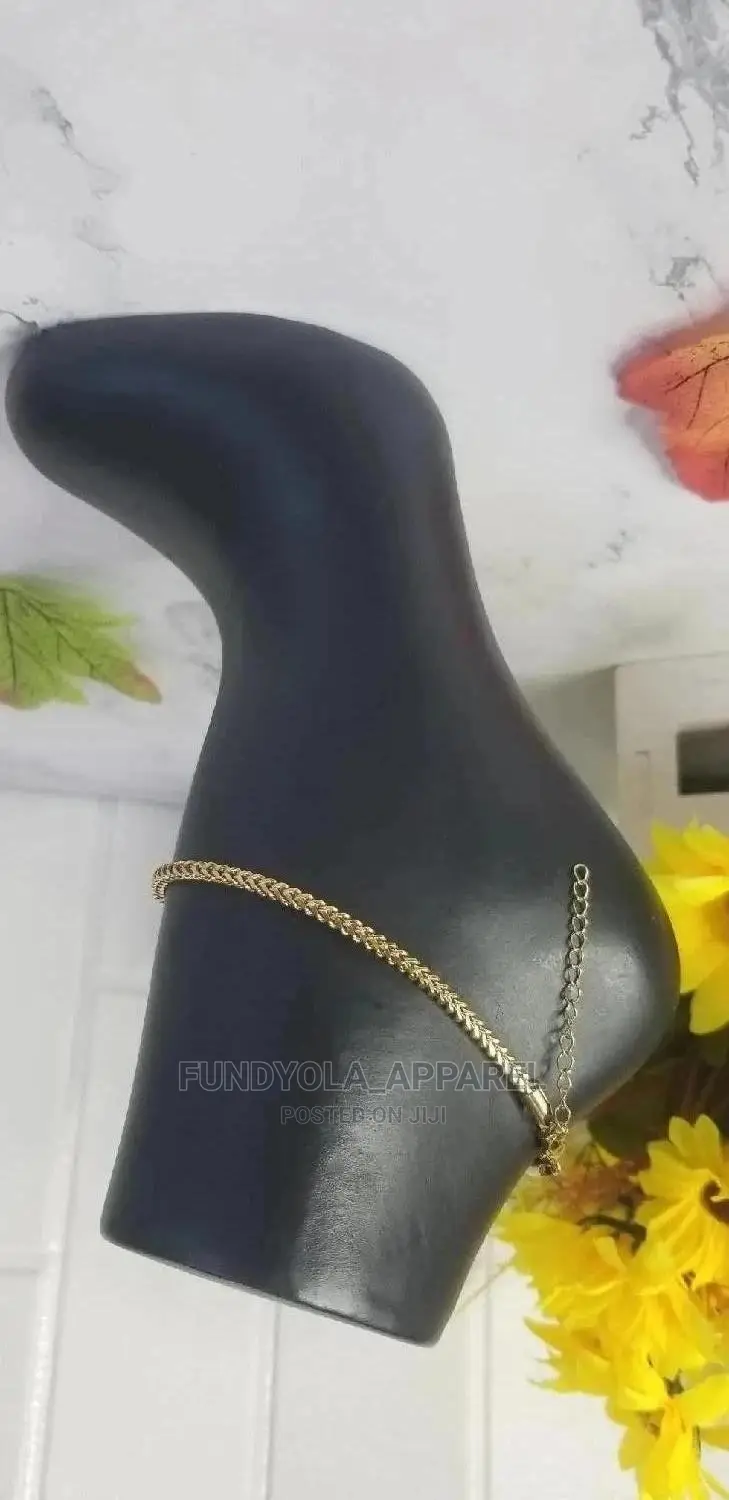 Gold Pure Stainless Steel Leg Chain Anklet