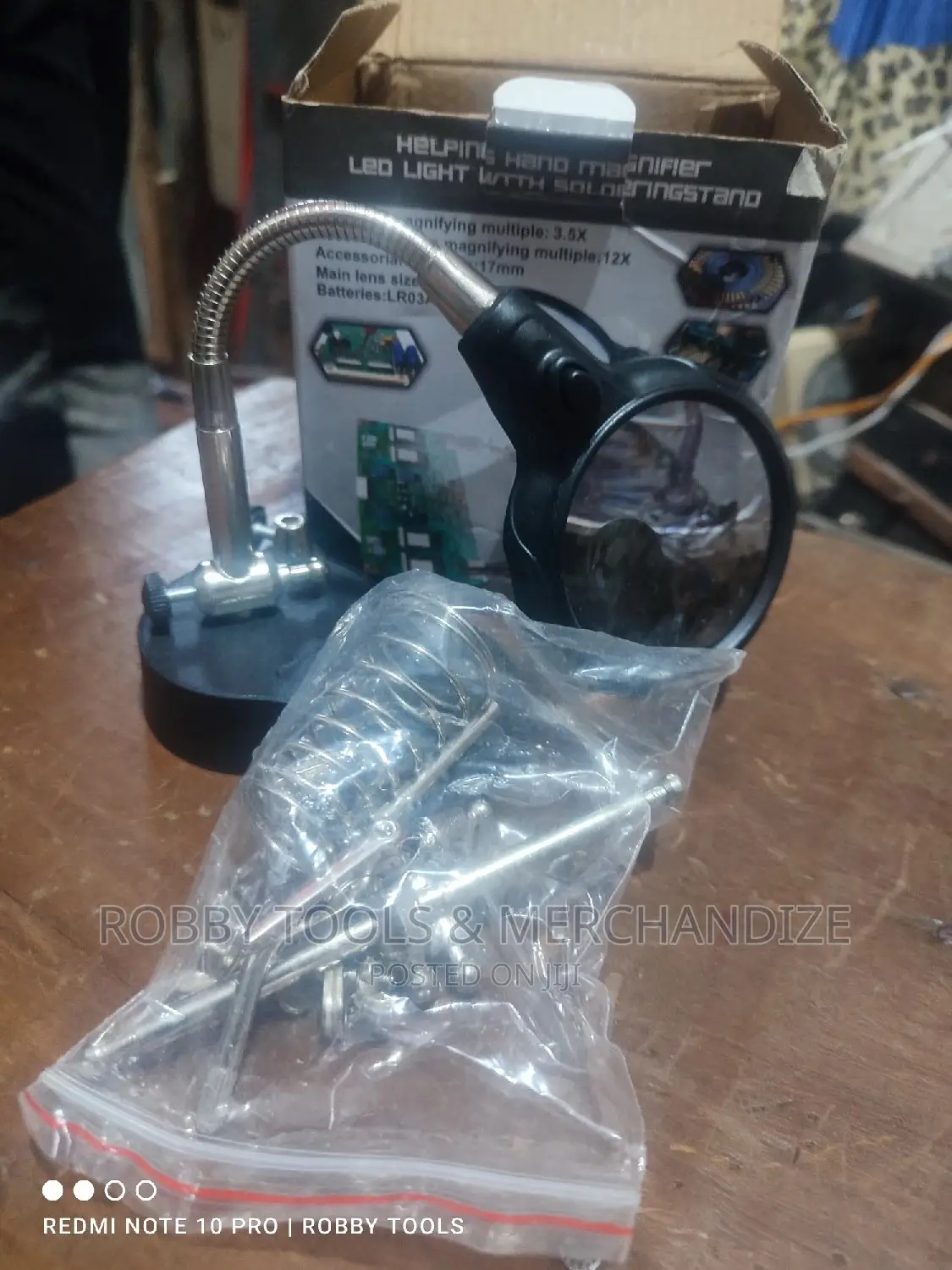 LED Light With Soldering Iron Stand