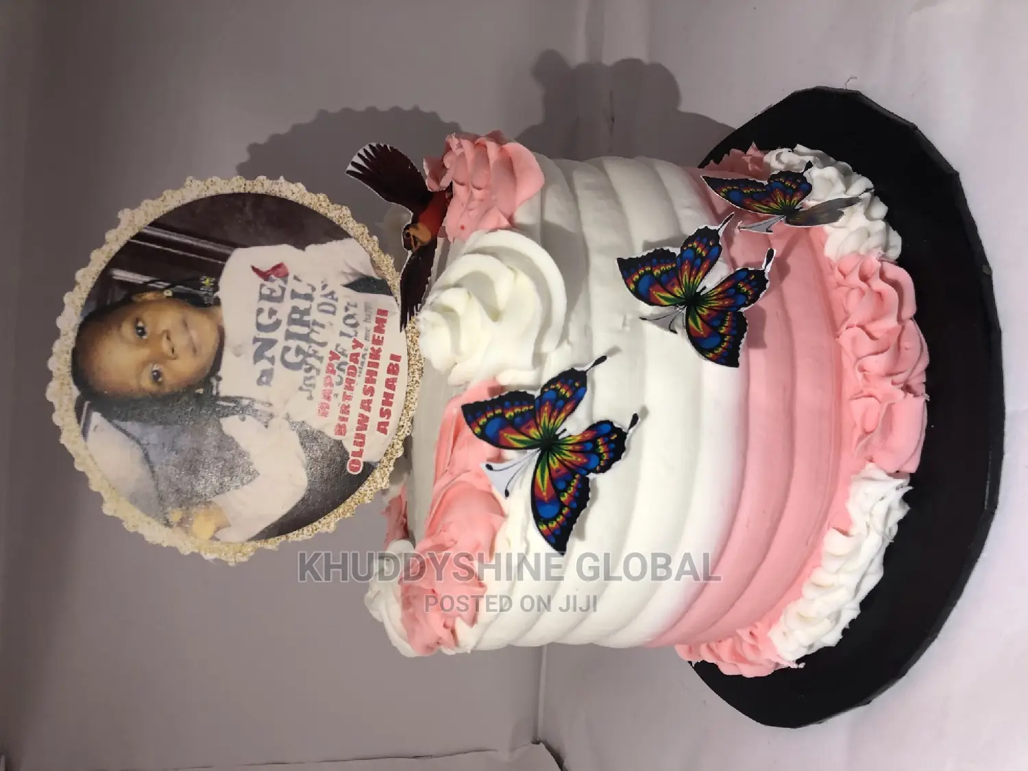 Pink and White Birthday Cakes