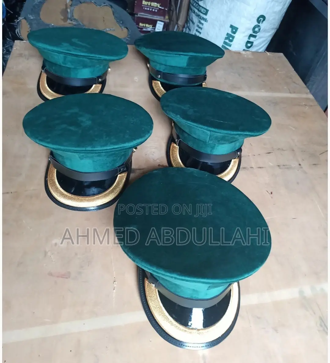 Police Cap With Flower/ Security Cap