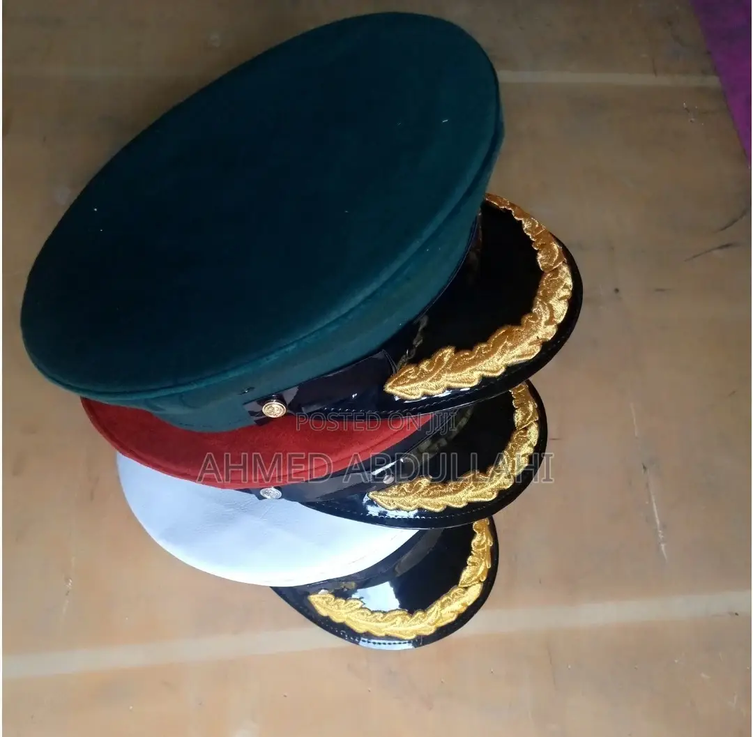 Police Cap With Flower/ Security Cap