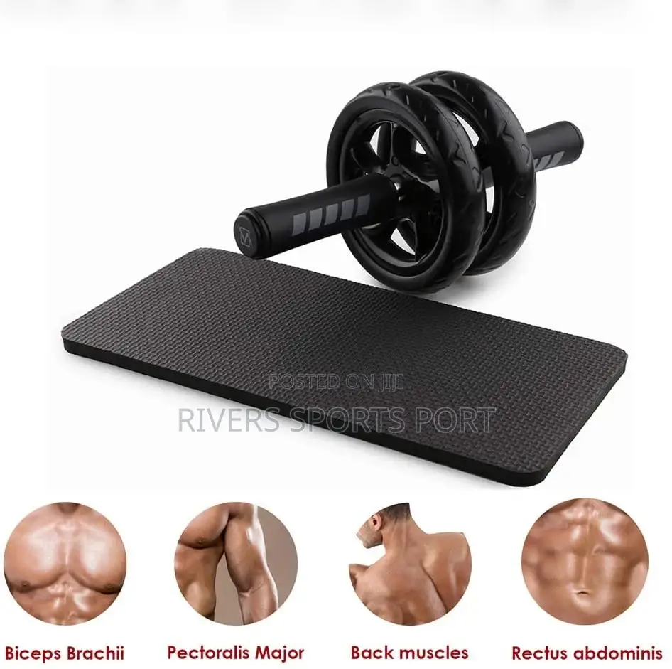 Super Mute Non-Slip Double Wheel Abdominal Ab Wheel Roller