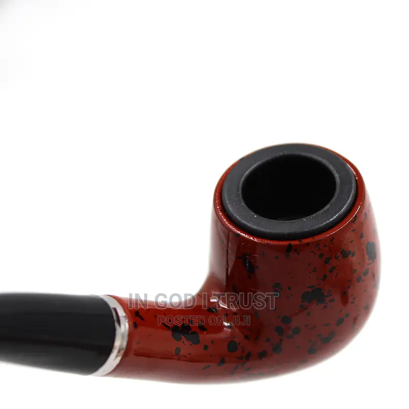 Smoking Set Ebony Wood Smoking Pipe Handmade Brown Tobacco