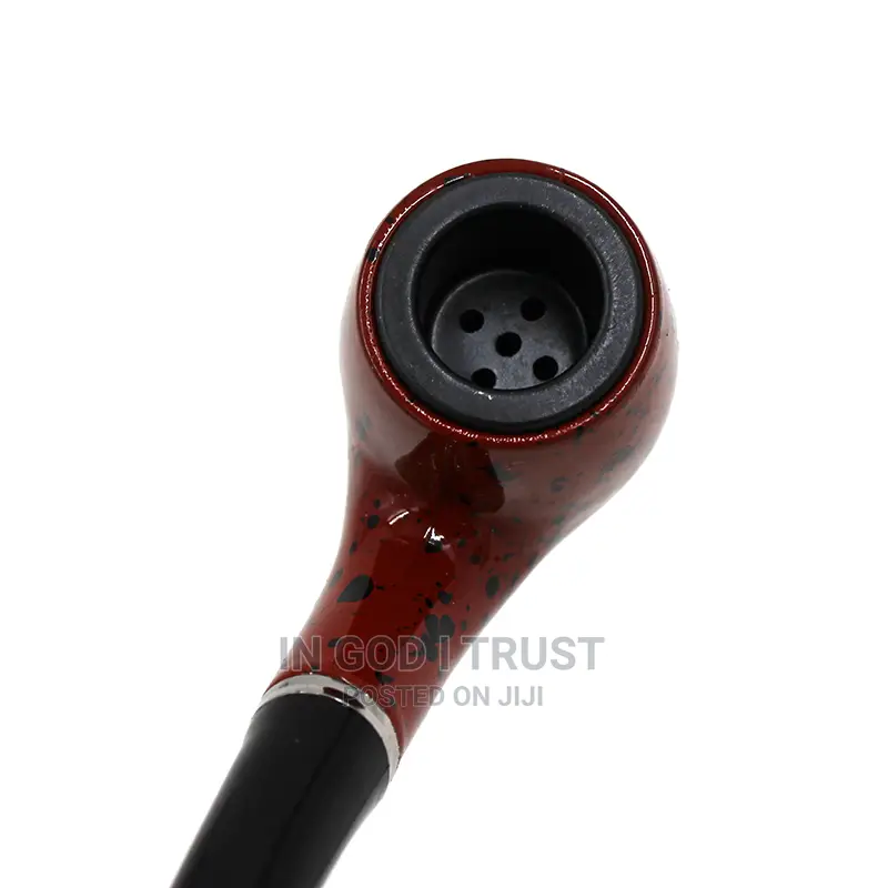 Smoking Set Ebony Wood Smoking Pipe Handmade Brown Tobacco