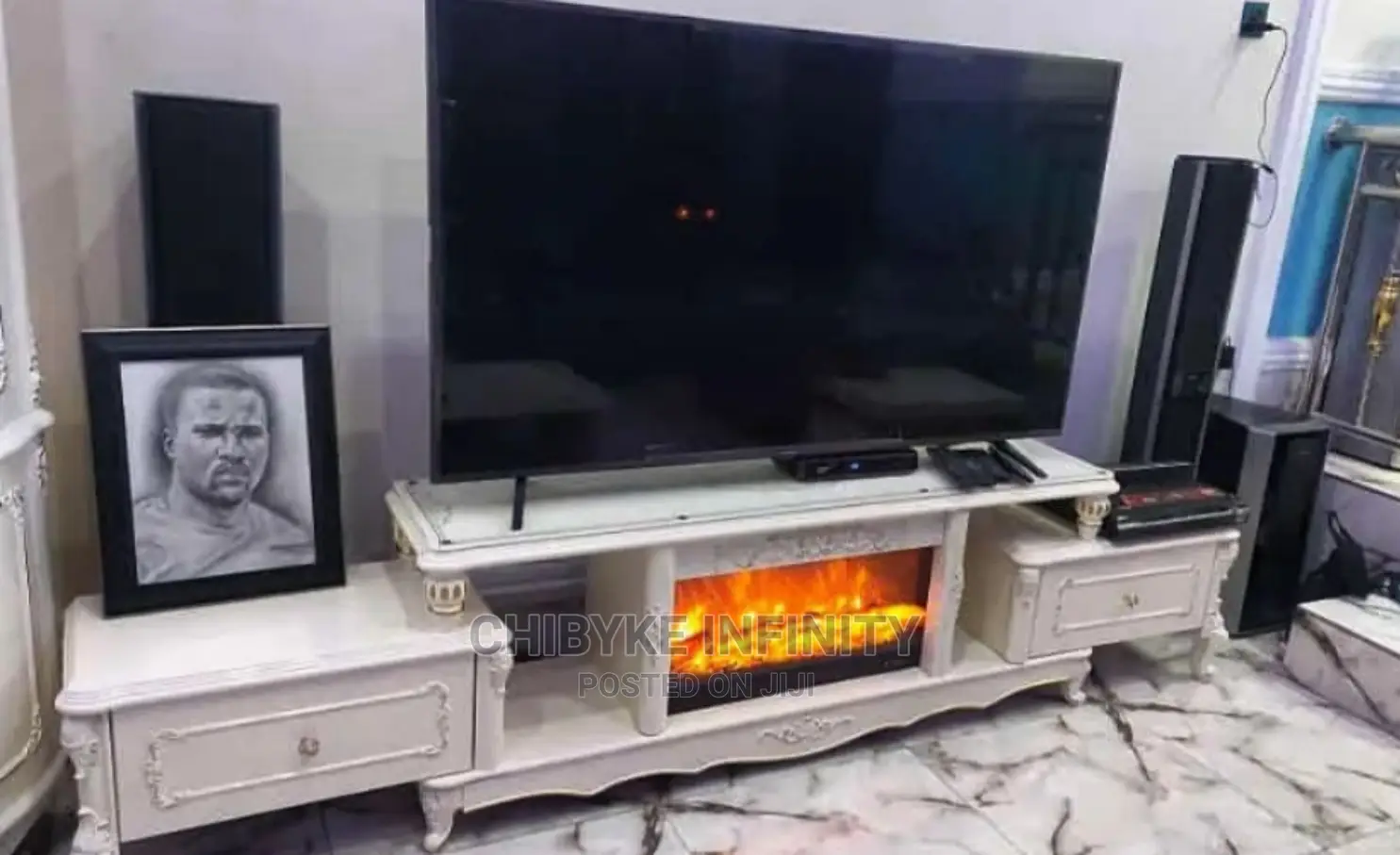 Imported, Brand New and Top Quality Fire Place Tv Stand