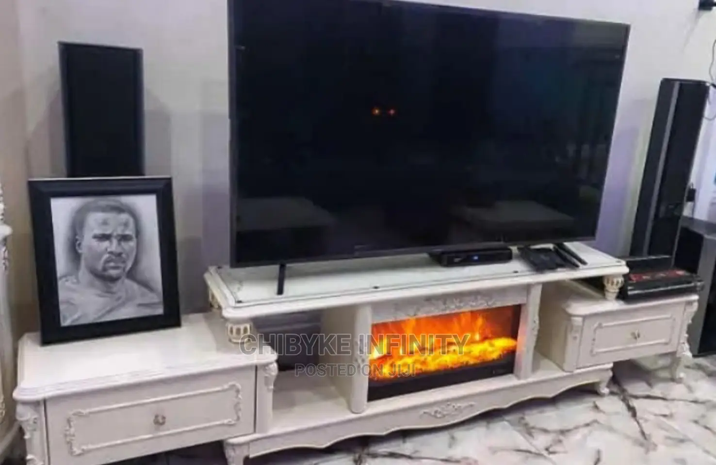 Imported, Brand New and Top Quality Fire Place Tv Stand