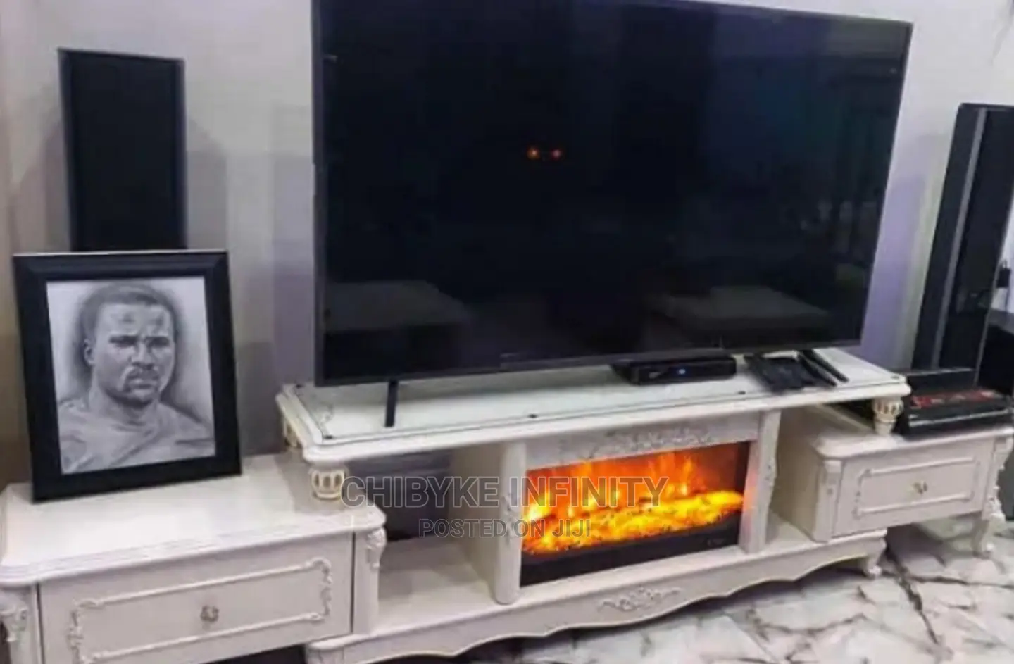 Imported, Brand New and Top Quality Fire Place Tv Stand