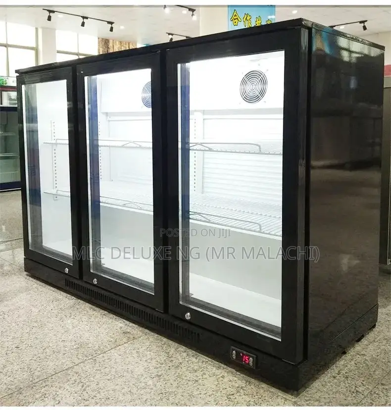 3 Doors Bar Cooler/Black Type Under Counter Drink Chiller