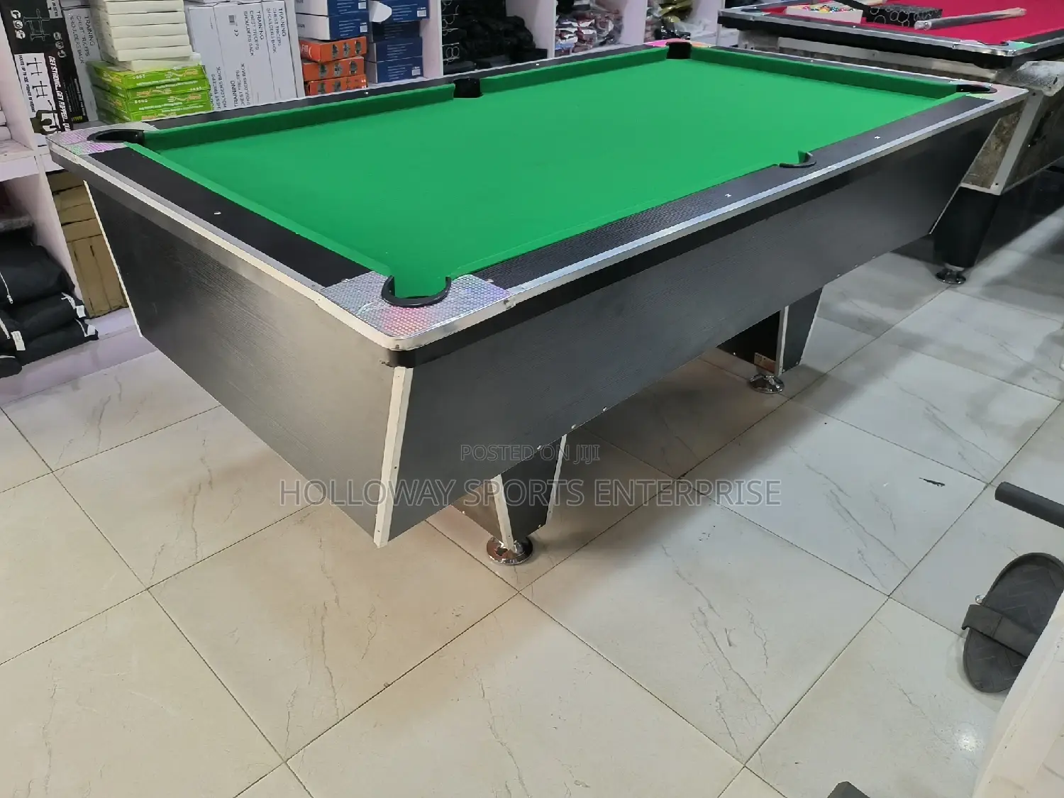 New 7ft Pool Hdf Snooker Green Felt