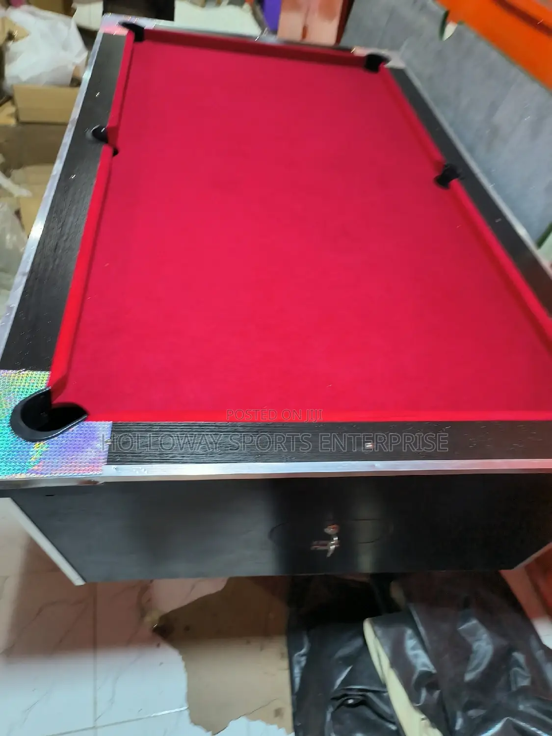 Red HDF TOP 7ft Snooker and Pure Black Body