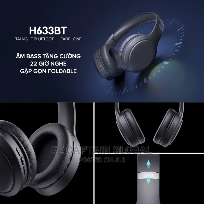 Havit H630BT PRO ANC Wireless Foldable Headphones