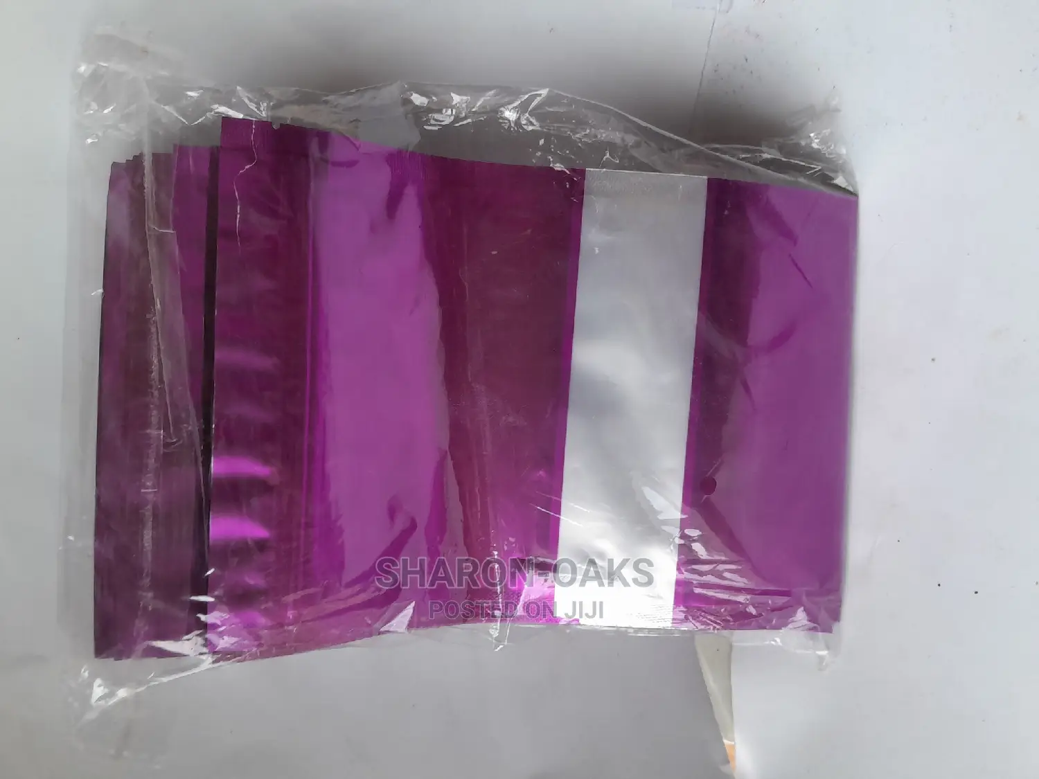 Purple Aluminium Foil Pouch 10 X 15cm 50pcs
