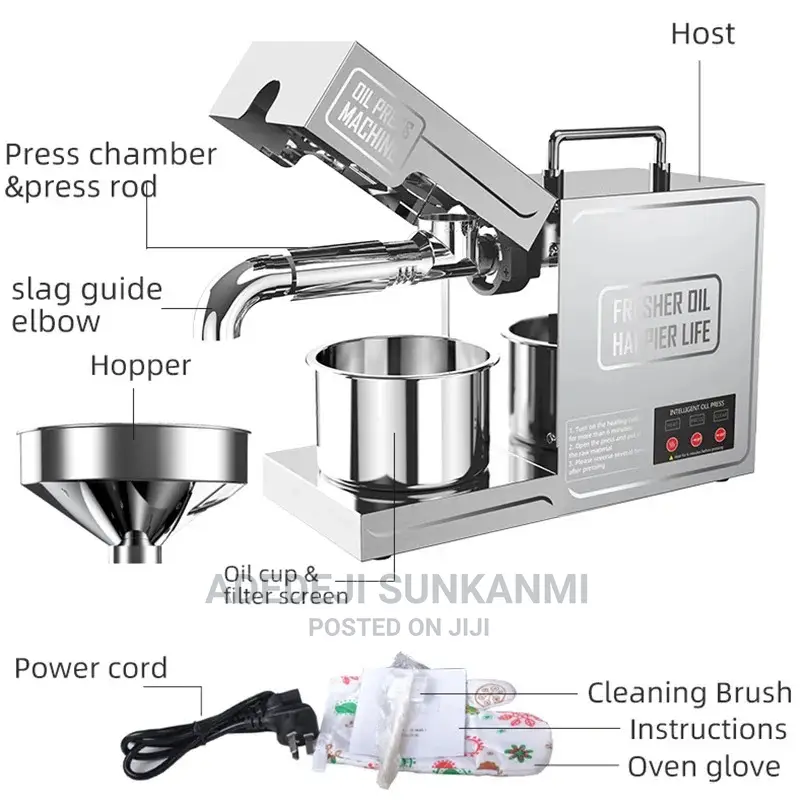 Household Oil Press Oil Extraction Machine 820W