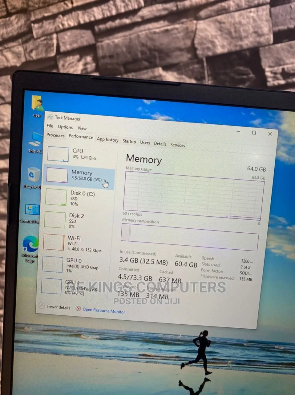 New Laptop 64GB Intel Core I7 SSD 1.5T
