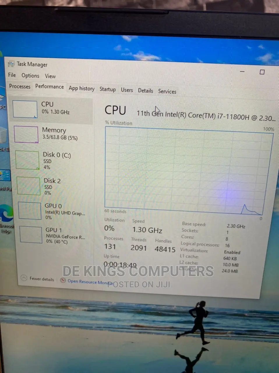 New Laptop 64GB Intel Core I7 SSD 1.5T