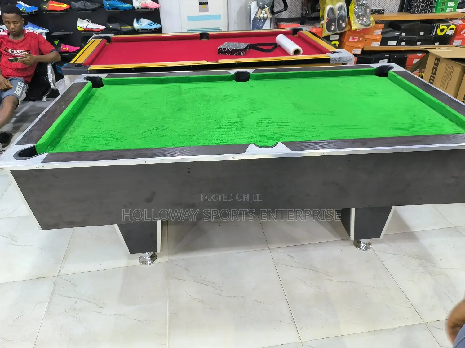 Pool Table Green Hdf With Accessories
