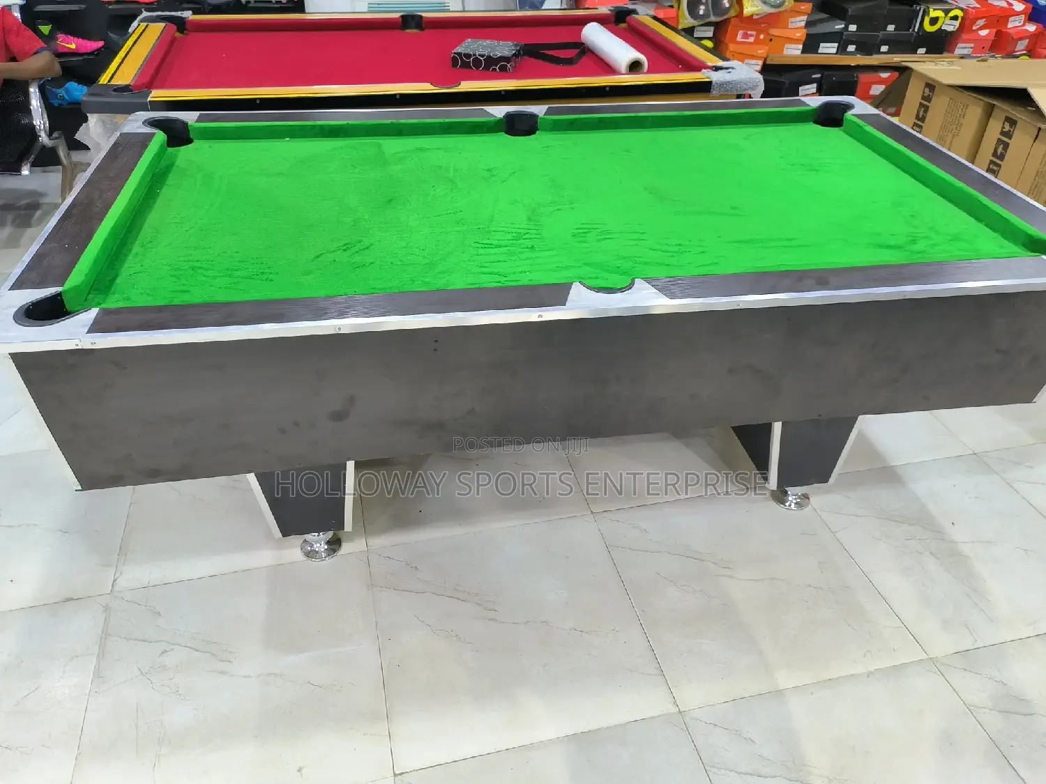 Pool Table Green Hdf With Accessories