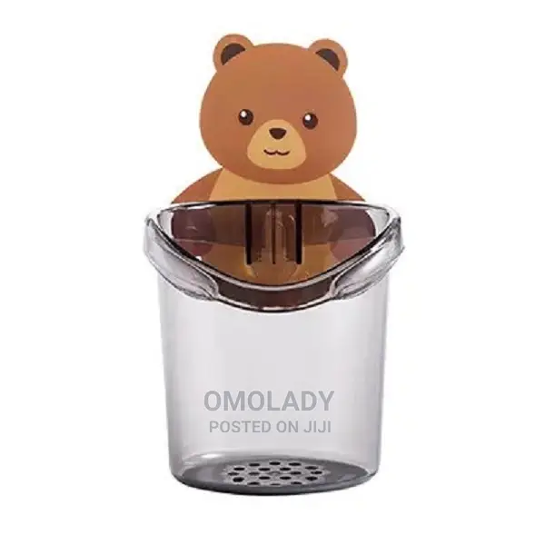 Teddy Bear Toothbrush Holder Cute Bear Storage Rack