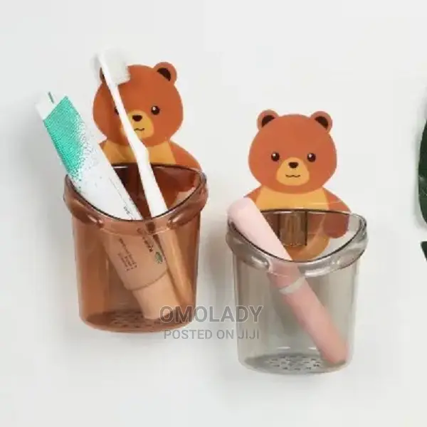Teddy Bear Toothbrush Holder Cute Bear Storage Rack