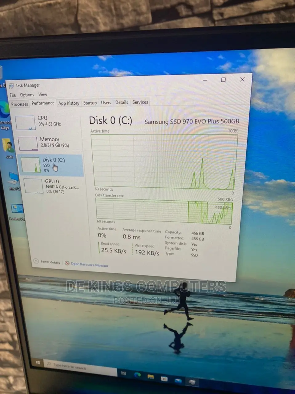 Laptop Sager NP9877 32GB Intel Core I7 SSD 512GB