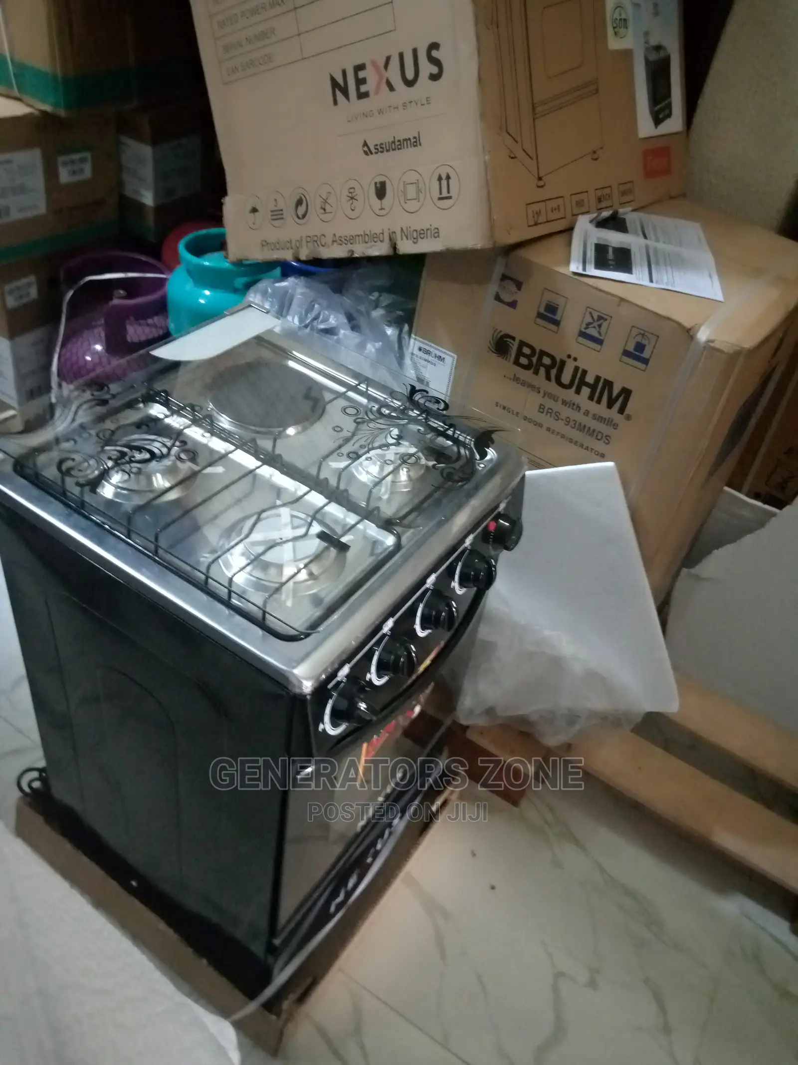 4 Burner (3 Gas 1 Electric) Nx-5055 Cooker