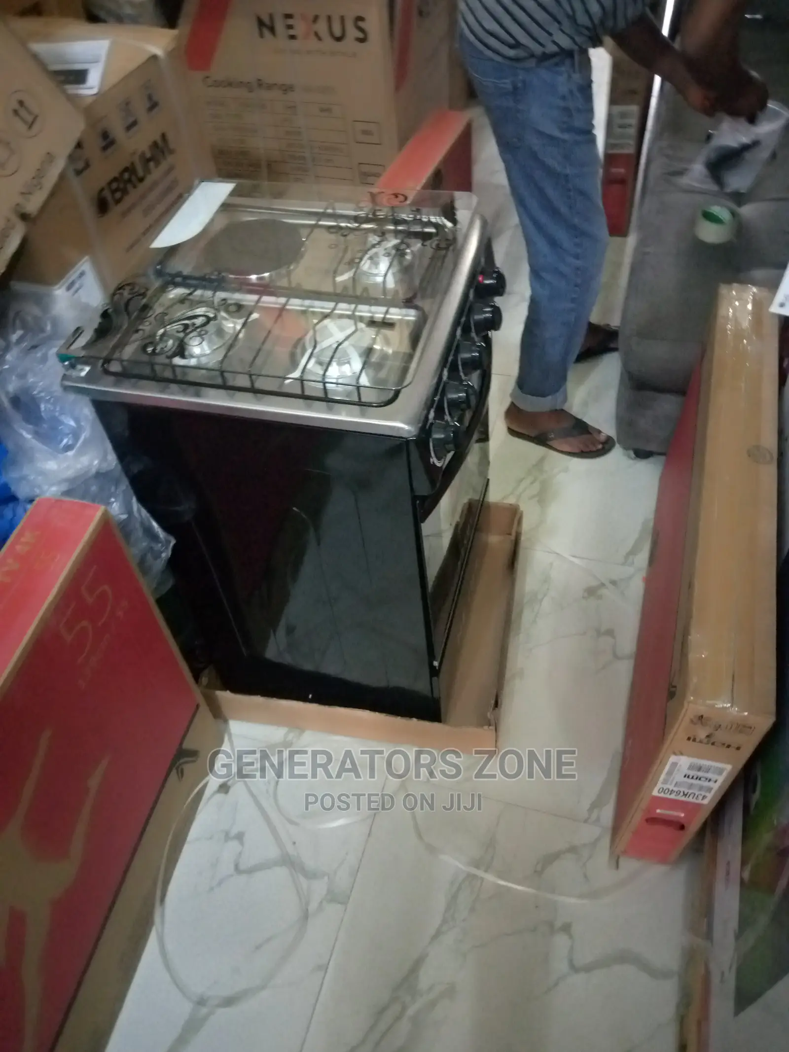 Amazing Nx-5055 3 Gas 1 Electric Cooker + Oven