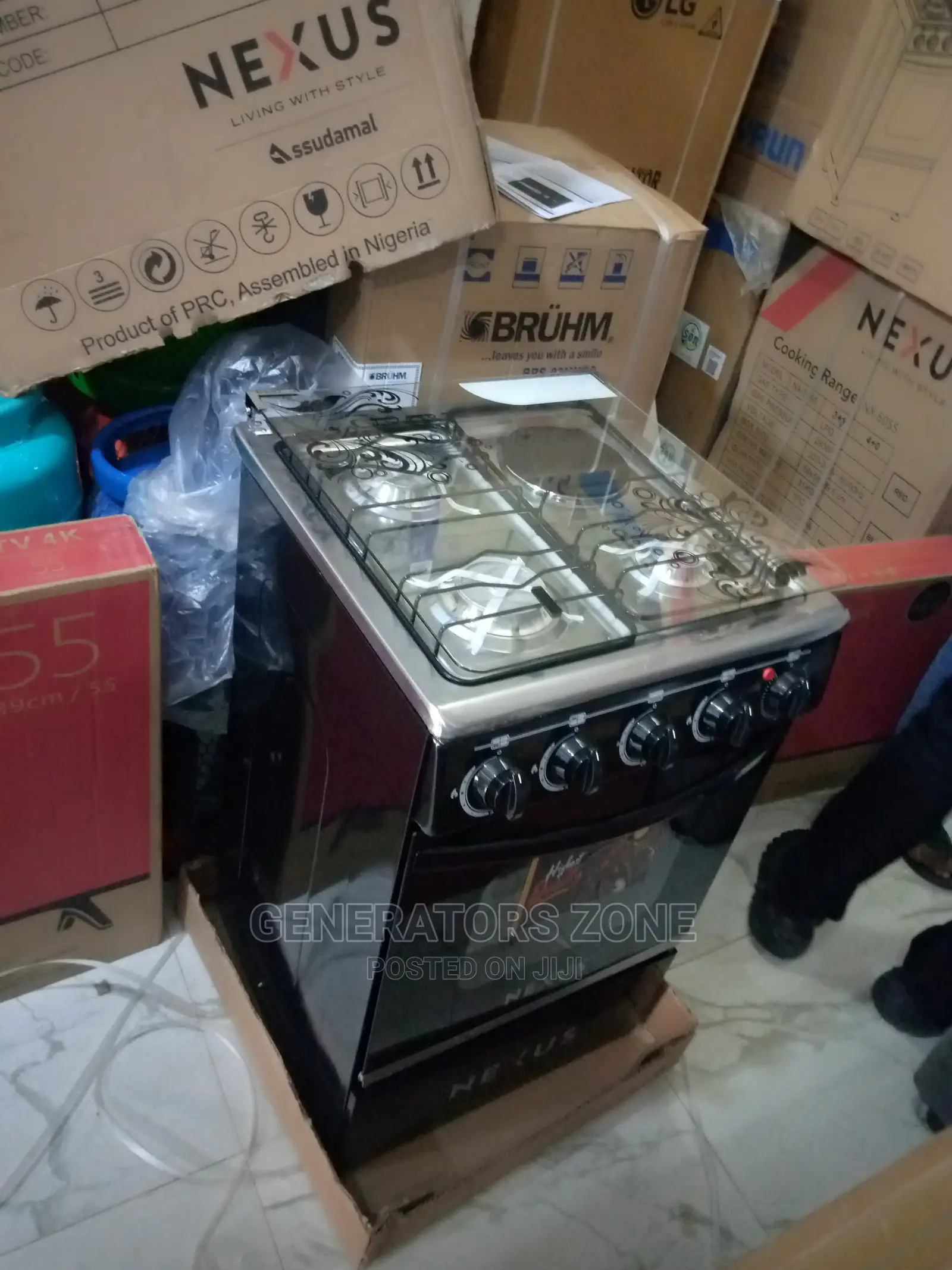 Standing Cooker Nx-5055 3 Gas 1 Electric + Oven