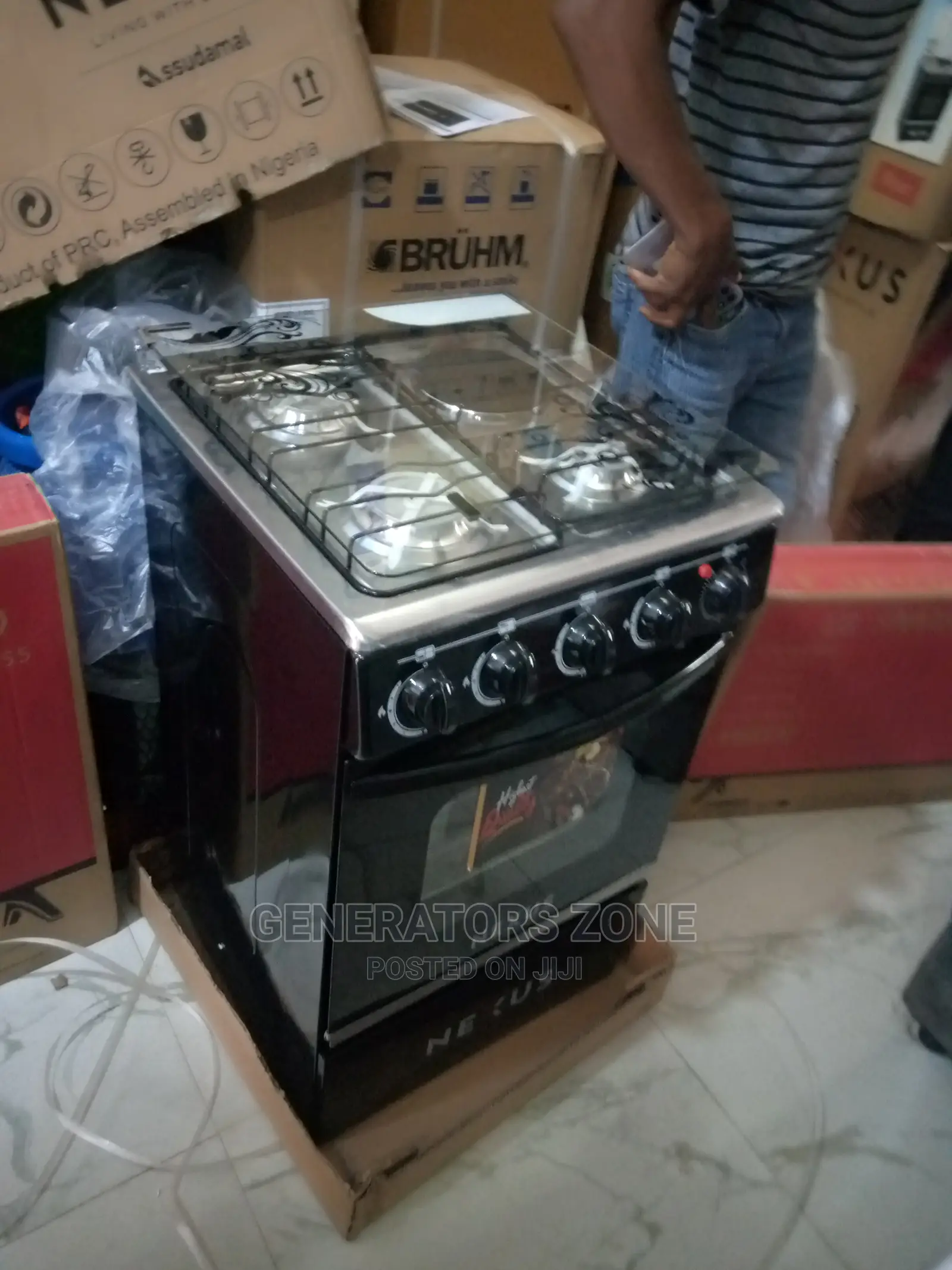 Standing Cooker Nx-5055 3 Gas 1 Electric + Oven