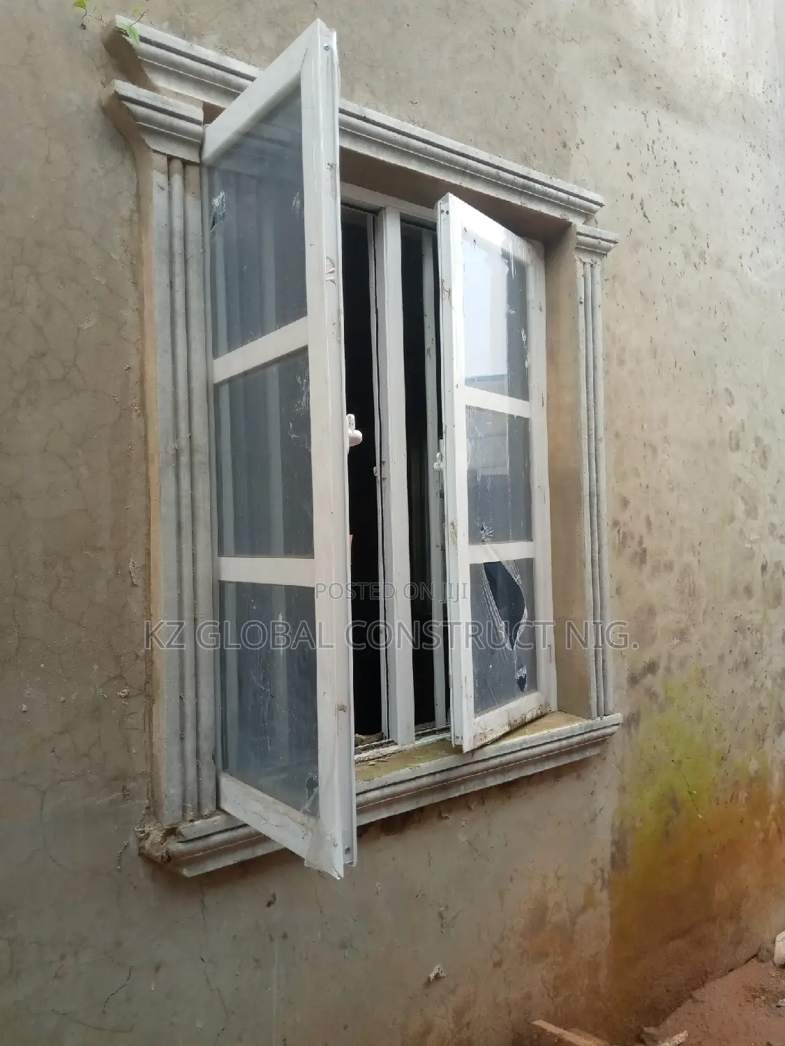 Aluminum Casement Window With Inner Burglary and Net
