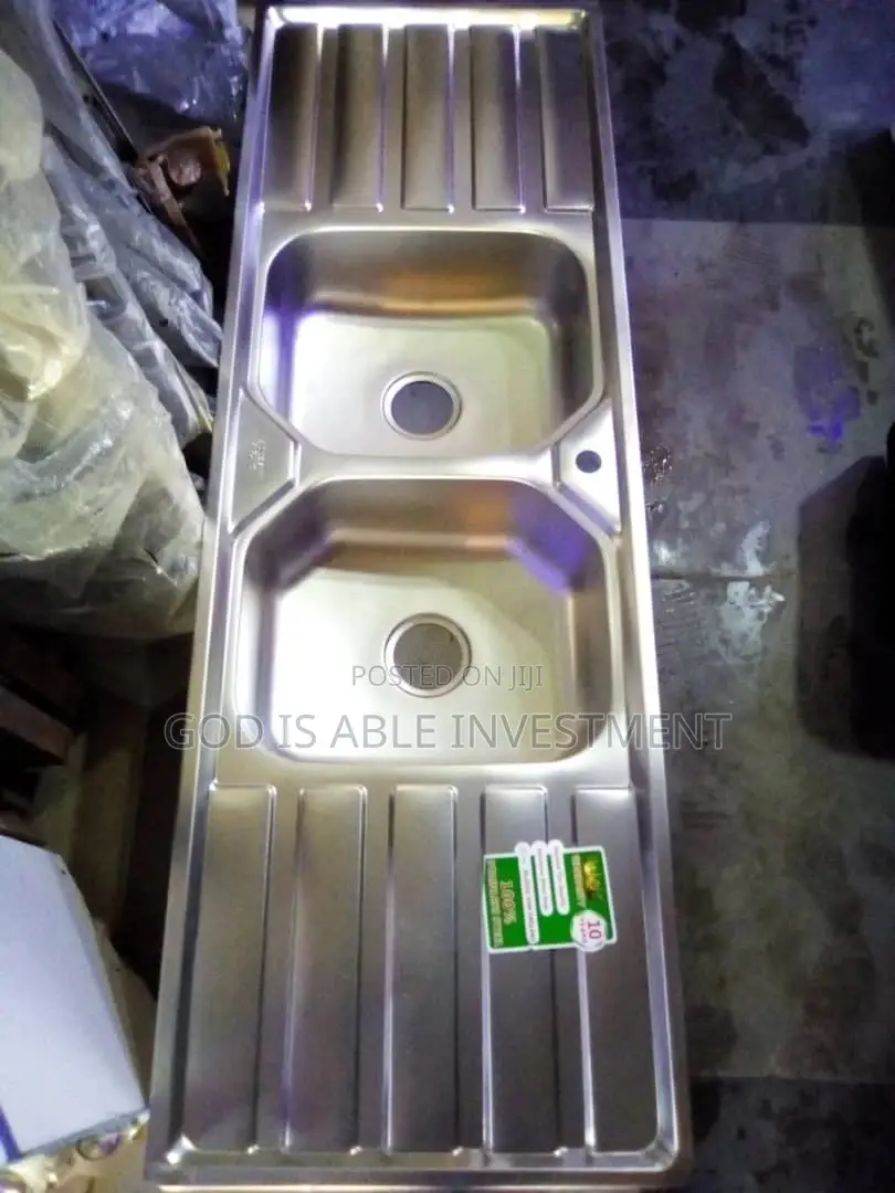 Double Bowl Double Tray Stainless Sink