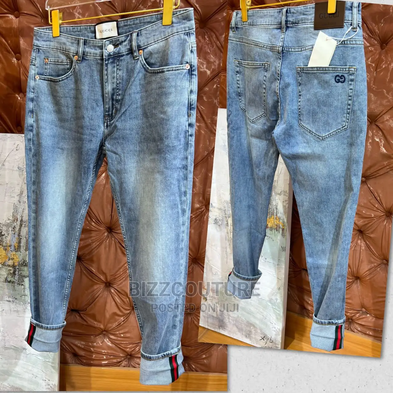 Original GUCCI Blue Jeans Available in Store