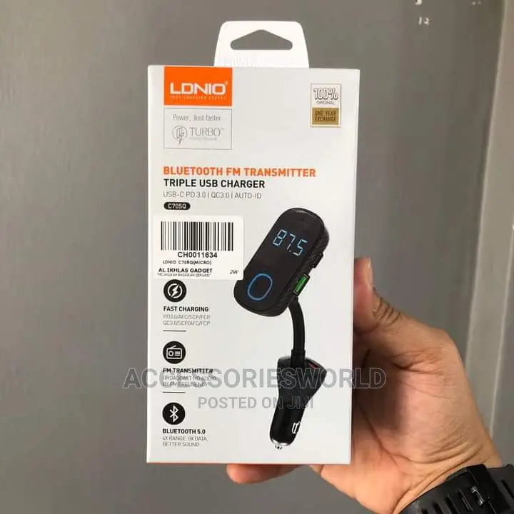 Ldnio C705Q Bluetooth Fm Transmitter