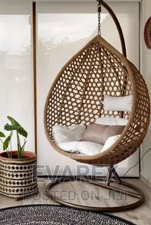 Single Big Swing Chair Brown. Black Swing Chair,