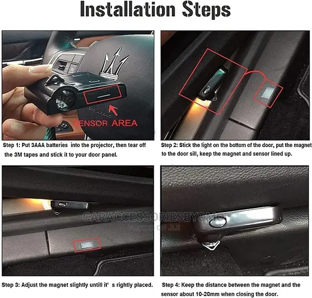 2pcs for Honda Car Door Projector Logo Lights