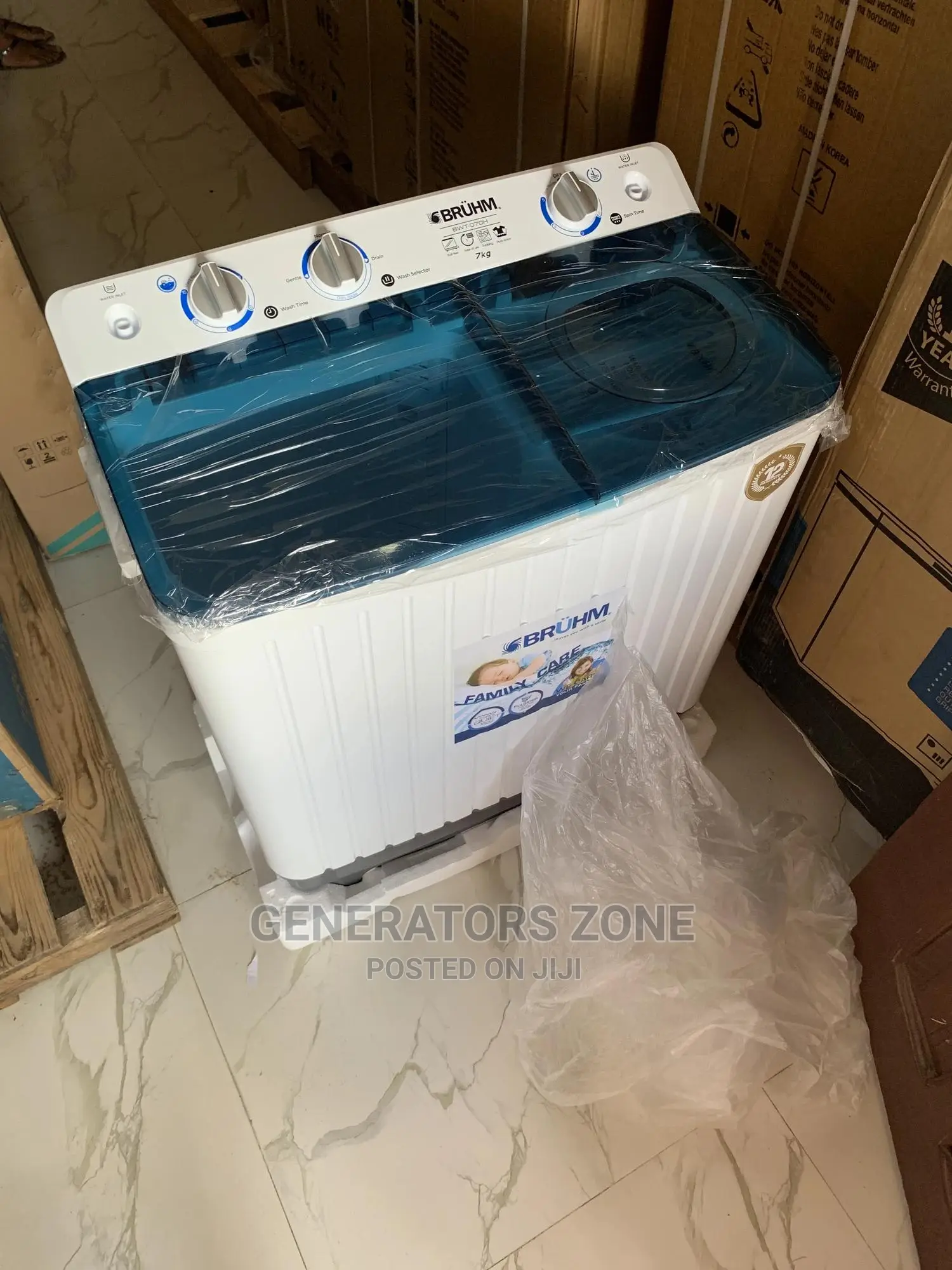 The New 7kg Bruhm BWT-070h Twin Tub Wash Machine