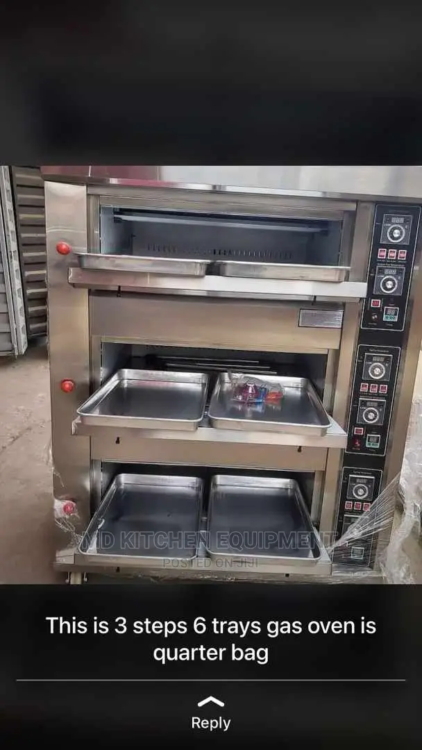 3 Decks 6 Trays Oven