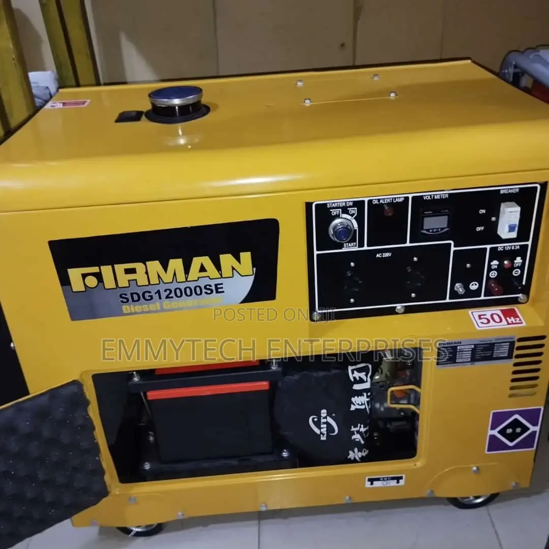 Firman Soundproof Diesel Generator Sdg12000e 10kva