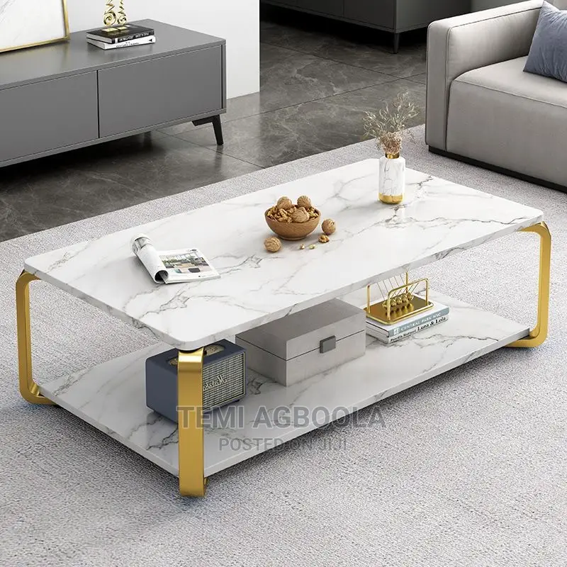 Luxury Center Table With Faux Marble