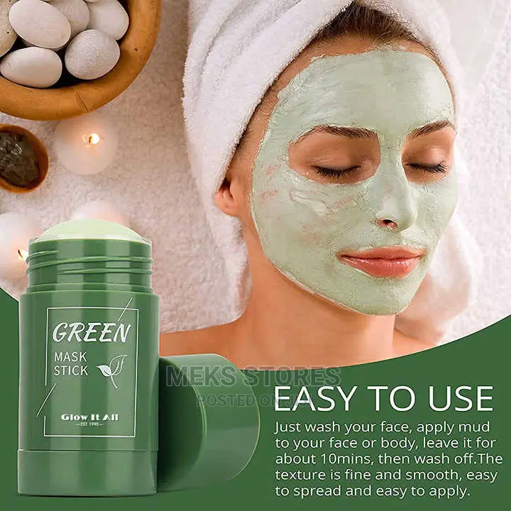 Green Tea Cleansing Face Stick Clay Beauty Skin Mask Stick