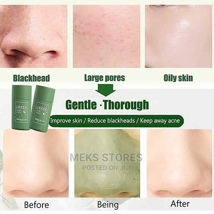 Green Tea Cleansing Face Stick Clay Beauty Skin Mask Stick
