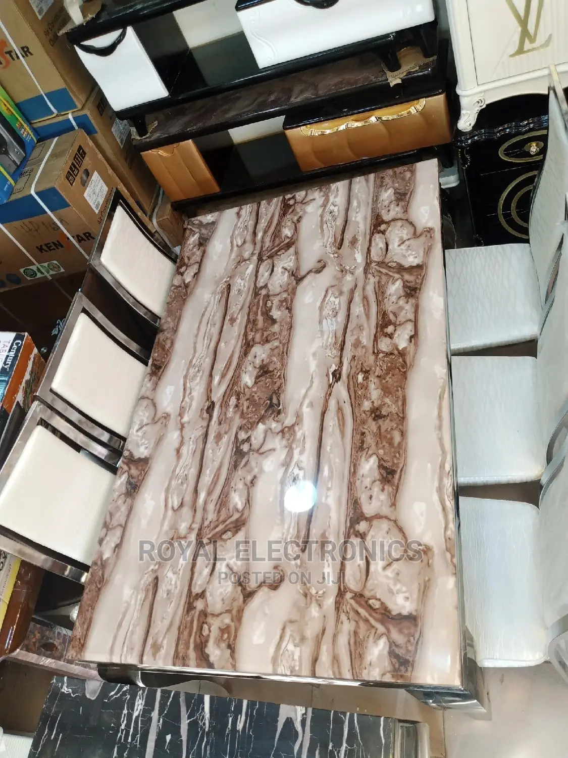 Very New Exquisite Dining Set With 6 Dining Chairs