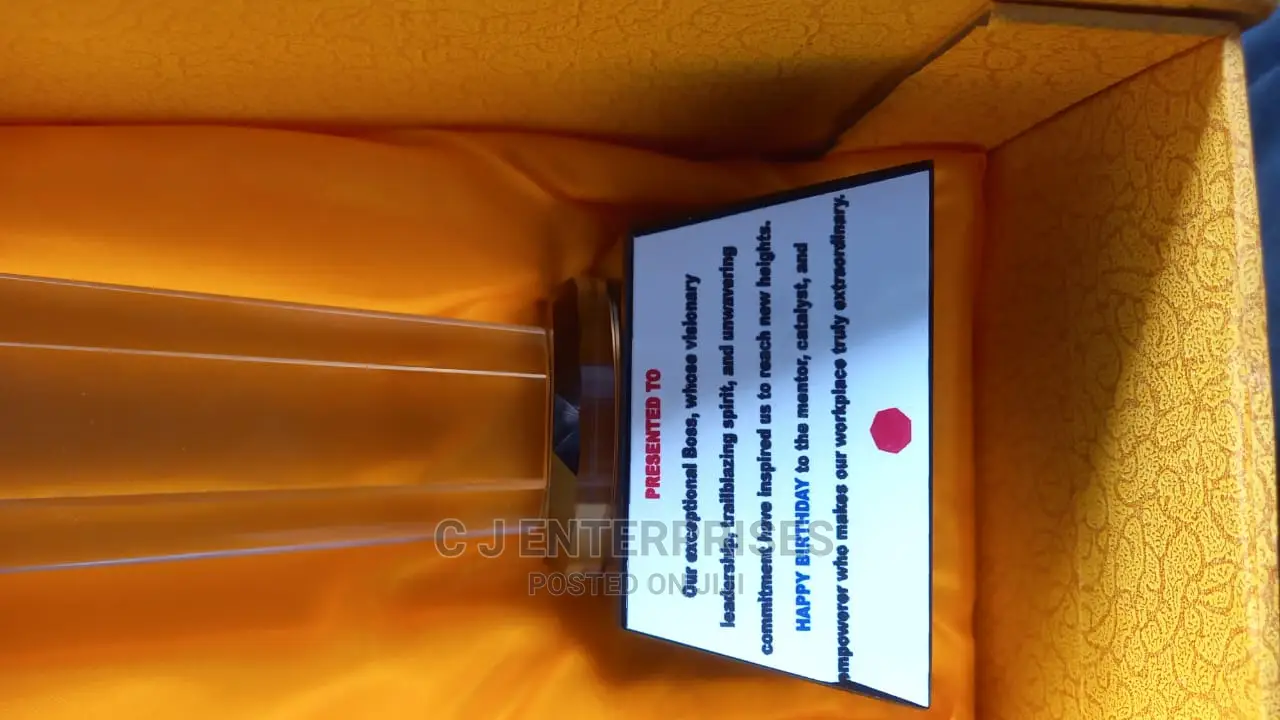 Glass Trophy Award J90