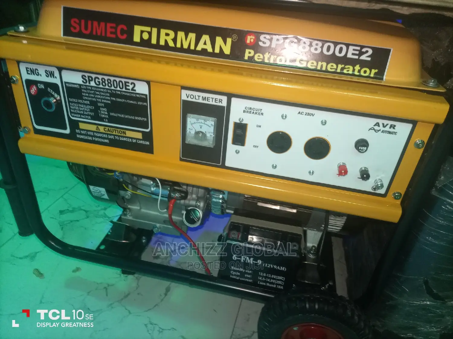 10kva Sumec Firman Generator SPG 88000 E2 With 100% Copper