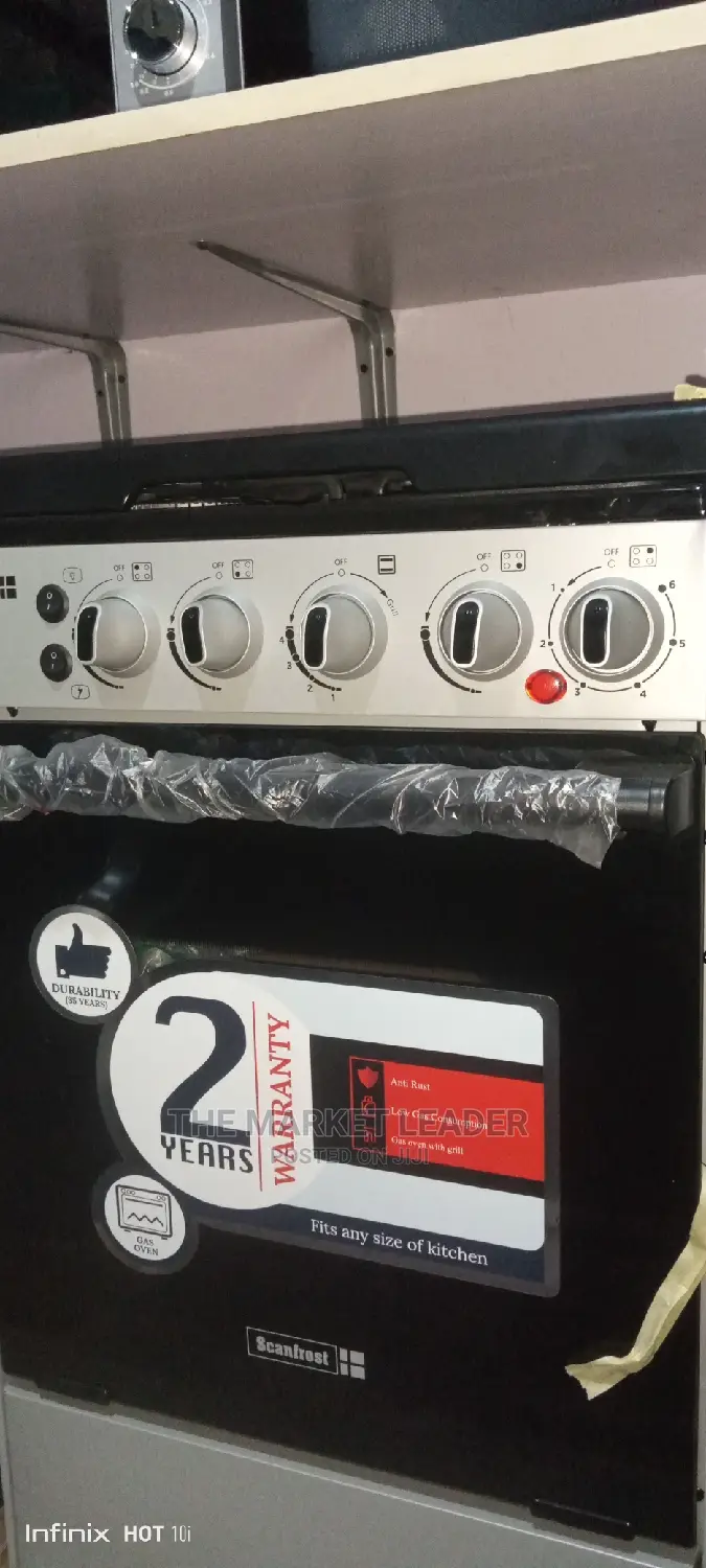 Scanfrost(3+1) 3burners Gas Cooker + 1electric Cookers 50/50