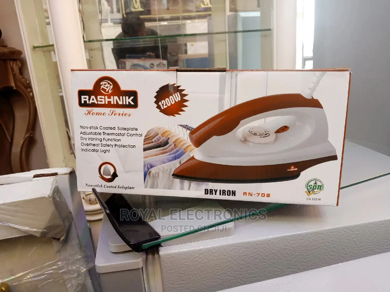 Heavy Duty Rashnik RN-702 Dry Iron 1200W
