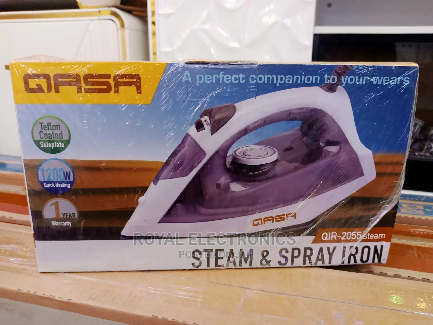 Powerful QASA QIR-2055 Steam Iron - 1200W