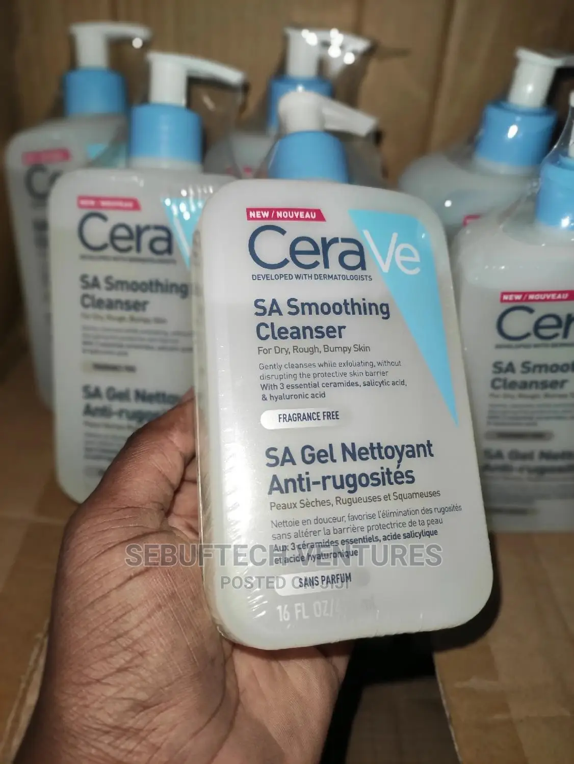 Cerave SA Smoothing Cleanser - Big Size - 473ml