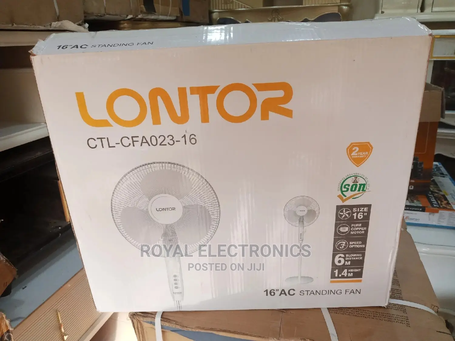 Latest Lontor 16"Inches Standing Fan