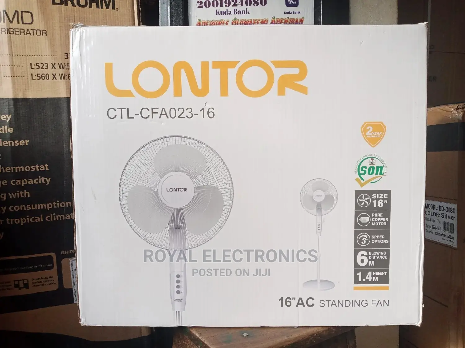 Authentic Lontor 16"Inches Standing Fan