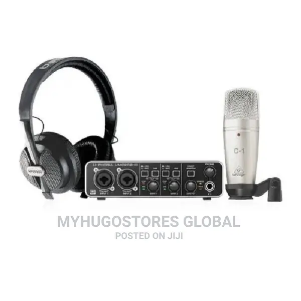 Behringer U-Phoria Studio Pro Recording Podcasting Bundle